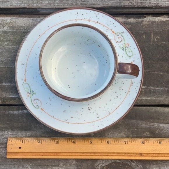 Soup Bowl and Plate set, Stoneware - Picture 7 of 7